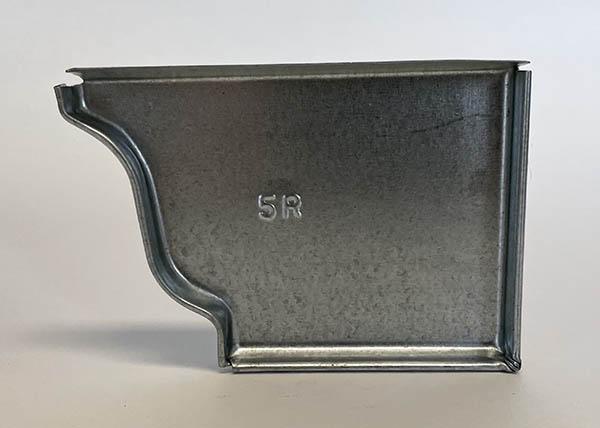 5 inch k-style end cap right